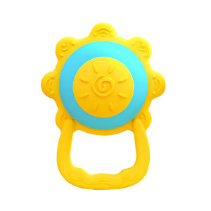 Hamshmoc Multifunctional Baby Teether Soft Silicone Bpa Free Creative Sun ChildrenS Teething Tools Soothing Strengthening Bite Baby Infant Teether Clean Mouth