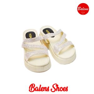 BL-1988-3 Sandal Selop Wanita Wedges Fashion Blink Tali Silang Jelly Import