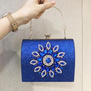 Beautiful Top-handle Bag Wedding Bridal Evening Dinner Bag sparkling Shiny Material Glitter Woman bag #2019-430