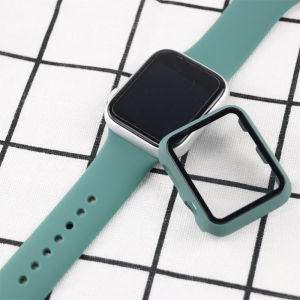Glass + Case compatible with Apple Watch Ultra 2 49mm Case Bumper Screen Protector + Cover for iWatch Series 9 8 7 se 6 5 4 3 2 1 45mm 41mm 40mm 44mm 42mm 38mm Accessorie