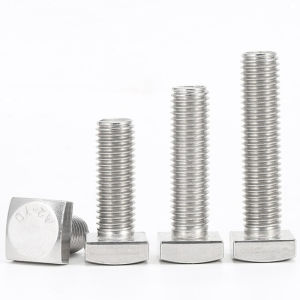 M8 M10 M12 GB35 304 Stainless Steel Square Head Screws Bolts Length 12-60mm
