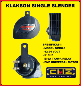 KLAKSON BEL MOTOR HORN SLENDER SINGLE KEONG SUPER TONE SOUND COMBIZ