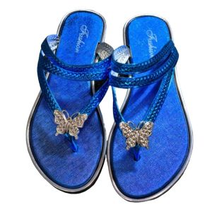 VEBLEN Sandal Jepit Wanita Cewek Perempuan Kupu-Kupu Fashion Gaya Korea Style Nyaman Mewah Kekinian