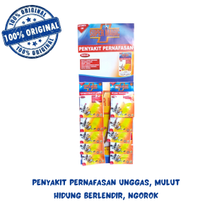 ALADIN SUPER MAGIC ( 1 RENTENG ) - mengobati pernafasan ngorok pilek muka bengkak pada ayam