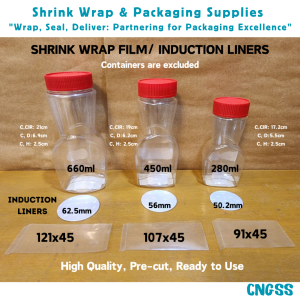 Shrink Wrap Plastic Packaging Shrinkable Plastic Sealer Film for Pili Jar Container & Cap Liners
