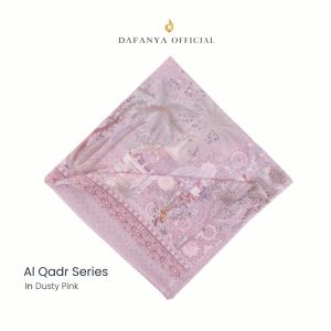 𝐃𝐀𝐅𝐀𝐍𝐘𝐀 - Al-Qadr Series Jilbab Motif Floral Kerudung Segi Empat Hijab Scarf bahan Voal Laser Cut