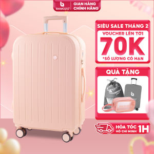 Vali kéo Du Lịch Bamozo 8812 màu Hồng Thời Trang Size 20/24 Chất Liệu Nhựa ABS Bền Đẹp Bảo Hành 5 Năm
