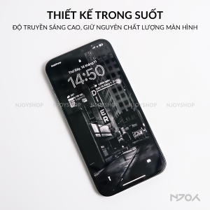 Kính Cường Lực Trong Suốt Có Khung Dán Tiện Lợi Cho Điện Thoại iPhone 17 Pro Max 16 15 14 13 12 11