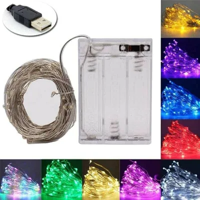 3M/5M/10M Fairy Lights LED Battery Operated Christmas Light Fairy String Strip