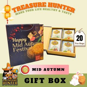 Treasure Hunter Mid Autumn Basilur White Tea Assorted Gift Box 20E Individual Foil Wrapped Teabags