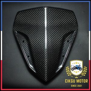 YAMAHA NVX155 AEROX155 FULL CARBON FIBER VISOR CAP NO CELUP NO STICKER NO WATER TRANSFER LIGHTWEIGHT