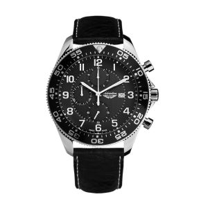 ADRIATICA Swiss Made Aviator Pilot Style Chronograph Mens Watch A1147.5224CH