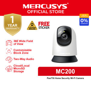Mercusys Official | MC200 | 1080p Indoor 360 Degrees Pan and Tilt Wireless WiFi IP Security CCTV Sale Hidden Camera Connect to Cellphone Two Way Audio with Mic and Speaker | Tapo | TP-Link