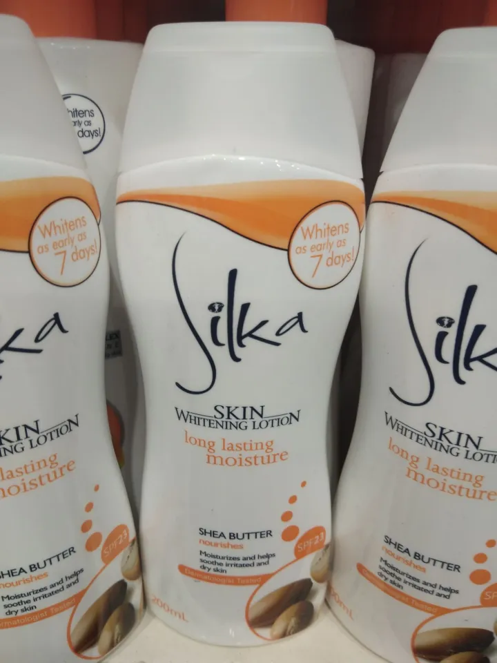 SILKA SKIN WHITENING LOTION WITH SHEA BUTTER 200ml SPF23 Lazada PH