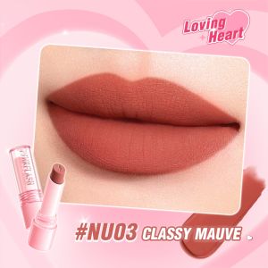 PINKFLASH Matte 12H Lock Color Lipstick Kissproof Waterproof Long-Lasting #LovingHeart