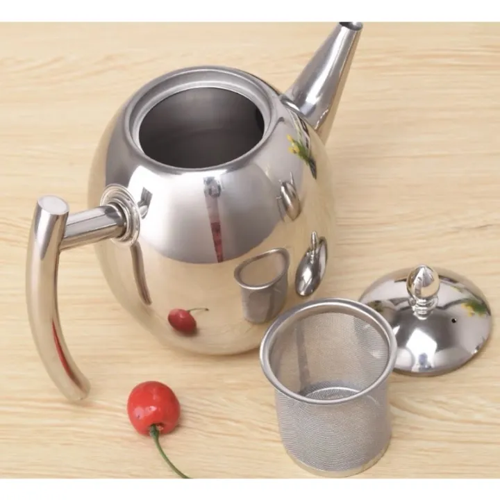 ấm pha trà,pha cà phê có lỗi lọc inox 304 đun được bếp từ hàng cao cấp ...