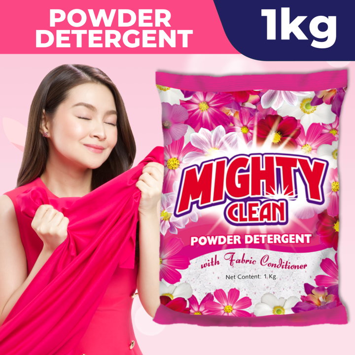 Mighty Clean Detergent Powder Floral Blossom - Powder (Pink) - 1 kilo