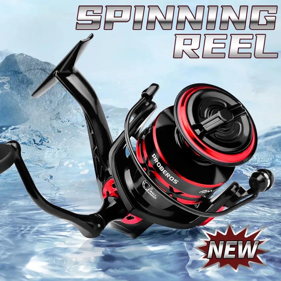 PROBEROS Spinning Reel 1000-6000Series Metal Spool Fishing Reel