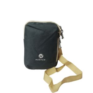 Hunter  - Tas Selempang multifungsi Pria/Wanita Remaja utk dompet hp dan uang  Abu Tua