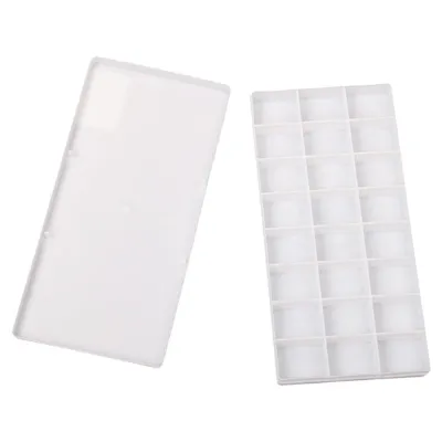 EDDY SONG 24 Grids Plastic School Student Gouache Kid Art Drawing Watercolor Grid Painting Supplies Color Palette