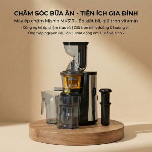 Máy ép chậm mishio MK313 Motor đồng trọng lượng máy 5.2Kg
