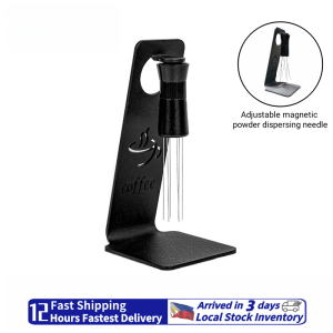 Italian magnetic coffee cloth powder needle adjustable WDT tool with adjustable contact area coffee dispenser with adjustable bracket coffee powder cloth needle