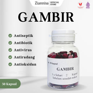 GAMBIR KAPSUL OBAT HERBAL ISI 50 KAPSUL