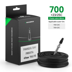 【Giao hàng địa phương】ROCKBROS Bicycle Inner Tube Butyl Rubber Durable Wear-resistant AV/FV MTB Inner Tube Universal for 700X23-43C