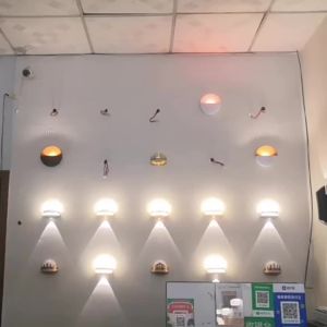 YFD Modern New Gold LED Outdoor Wall Lamp Creative Villa Exterior Wall Courtyard Waterproof Wall Lamp Simple Bedroom Corridor Lamp