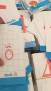 Bộ thẻ học chữ cái và số đếm (bộ chữ cháu) kích thước 5cm x 9cm