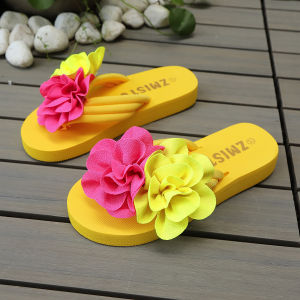 WomenS Sandals Plus Size Floral Flat Sandals 26 Summer New Style Couple Sandals