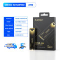 ORICO SSD 4TB NVME M2 2TB 1TB 512GB PCIe 4.0x4 2280 Heatsink SSD Nmve Internal Hard Drive 7400 Mb/s Internal SSD For PS5 Laptop. 