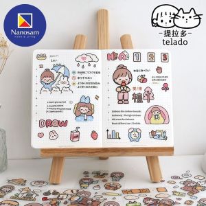 20pcs Kawaii Waterproof 2D Sticker Bottle Sticker Cute Stickers Tapes Stationery Journal Sticker Gift Stationary
