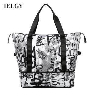 IELGY dry and wet separation fashion fitness personality waterproof messenger bag women