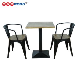 SAPPORO LENA - Meja Makan Set | Meja Tolix Set | Dining Table Set