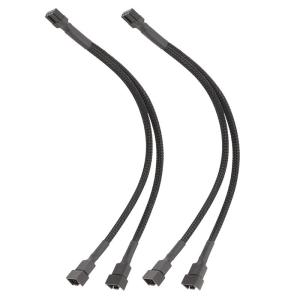 2Pcs 3/2/1 Way 4Pin PWM Fan Splitter Cable 9.8inch PC Fan Converters for Multiple Fan Connection