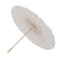 [Wondering] Kids Paper Parasol Bamboo And Paper Umbrella Chinese Style Elegant White DIY Paper Umbrellas For Decoration. 