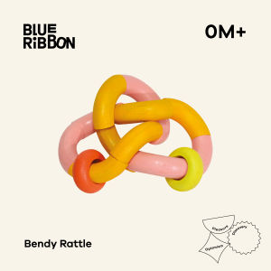 Blue Ribbon Toys ของเล่นไม้ยืดหยุ่น(Bendy Rattle) เขย่า บิด ดึงได้ กระตุ้นประสาทสัมผัส & การมองเห็น