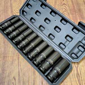 Mata Socket Extention Impact Socket 10 pcs 1/2 Inch Mata Sok Panjang 8mm - 24mm