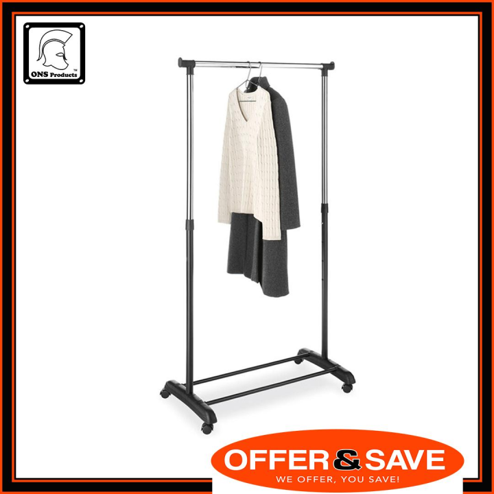 ONS Single Pole Telescopic Clothes Rack Lazada Singapore