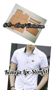 pola instan / pola jiplak kemeja LPE slimfit.