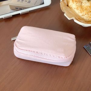 SIRENXI In Túi đựng mỹ phẩm chấm bi Xanh bạc hà Nhỏ Hộp đựng đồ trang điểm dành cho phụ nữ. Bảo vệ Di động Túi đựng tai nghe. Sử dụng khi đi du lịch