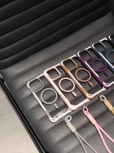 Ốp điện thoại từ tính acrylic chống rơi cho iPhone 16 Pro Max 15 14 13 12 11 vỏ mềm TPU chống sốc