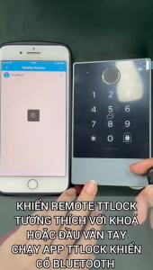 Điều khiển từ xa remote cho khóa cửa vân tay sử dụng App TTLOCK key