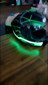 Motorcycles Helmet Light KitWaterproof 3 Mode Ride Signal LED Light Night Riding Signal Helmet Light Strip