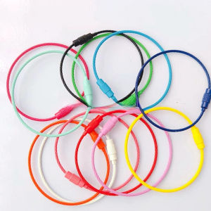 วงแหวนลวดพวงกุญแจ ห่วงสลิงหนา 1.5mm ห่วงกว้าง 5cm/ แพค 2 ชิ้น พร้อมส่ง