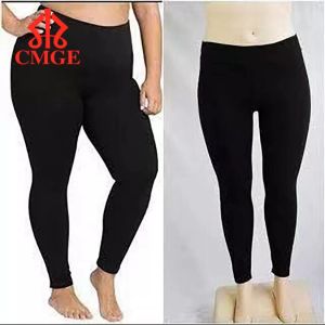 CMGE #830 Plus Size Womens Leggings Makapal Tela Plain Leggings Super Strech Fit until 38 waist