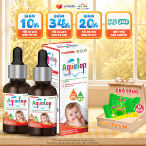 Vitamin D3 K2 MK7 cho bé Aquatop - vitamin NHẬP KHẨU CHÍNH NGẠCH - chai 10ml