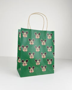 Túi Quà Tặng Kraft Nâu Mickey Đơn Giản - Phong Cách Vintage