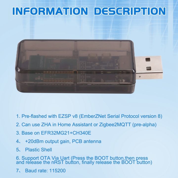 ZigBee 3.0 USB Dongle Universal ZigBee Gateway Analyzer Open Source Hub ...